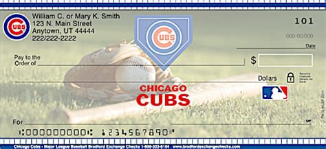 chicago cubs personal checks|Chicago Cubs Checks .